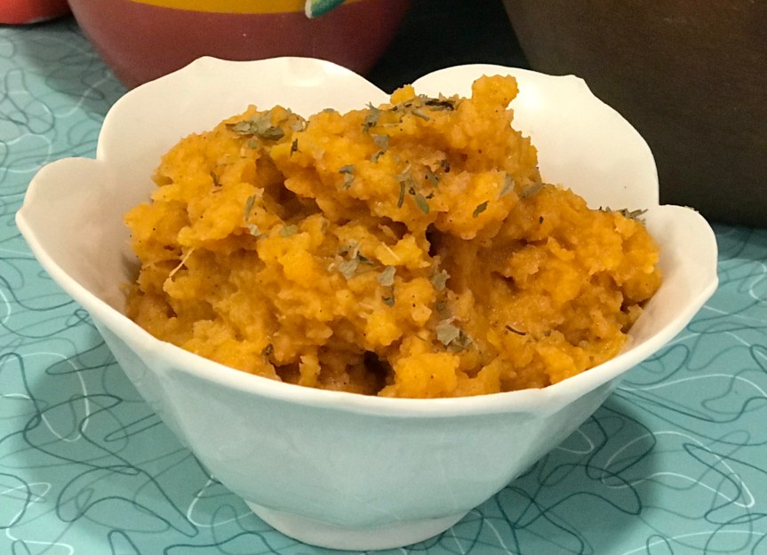 Vegan Savory Sweet Potato&nbsp;Mash