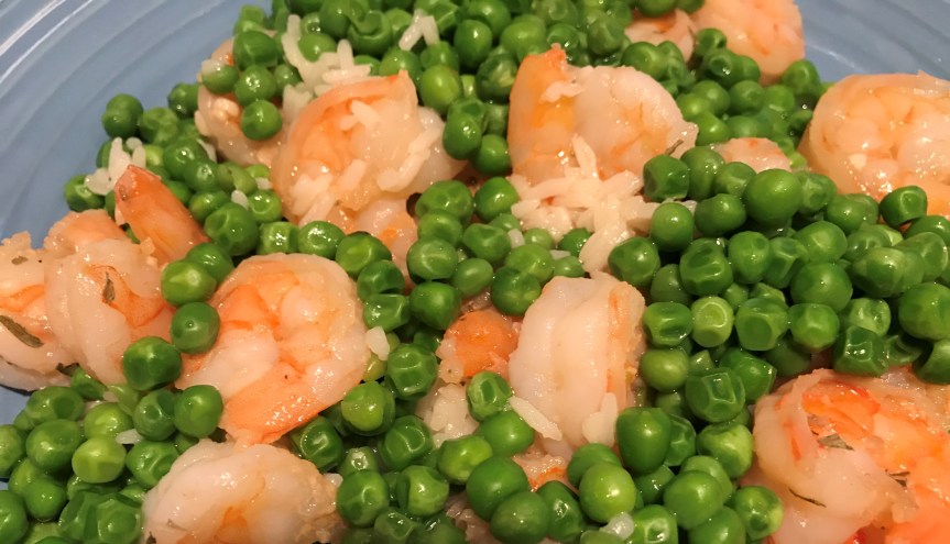 15-Minute Dairy-Free Shrimp Scampi with Sweet&nbsp;Peas